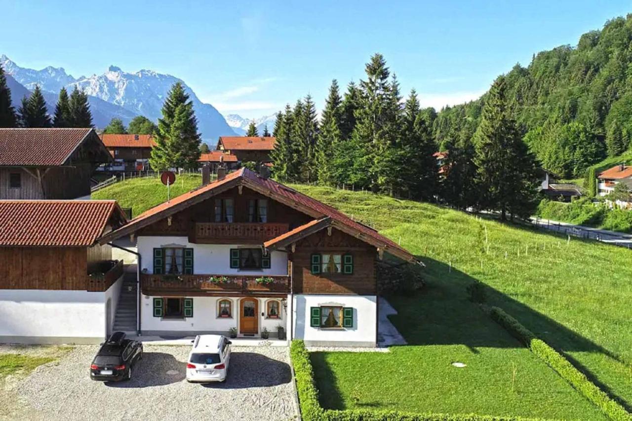 Ferienwohnung Berghof Wallgau Buitenkant foto