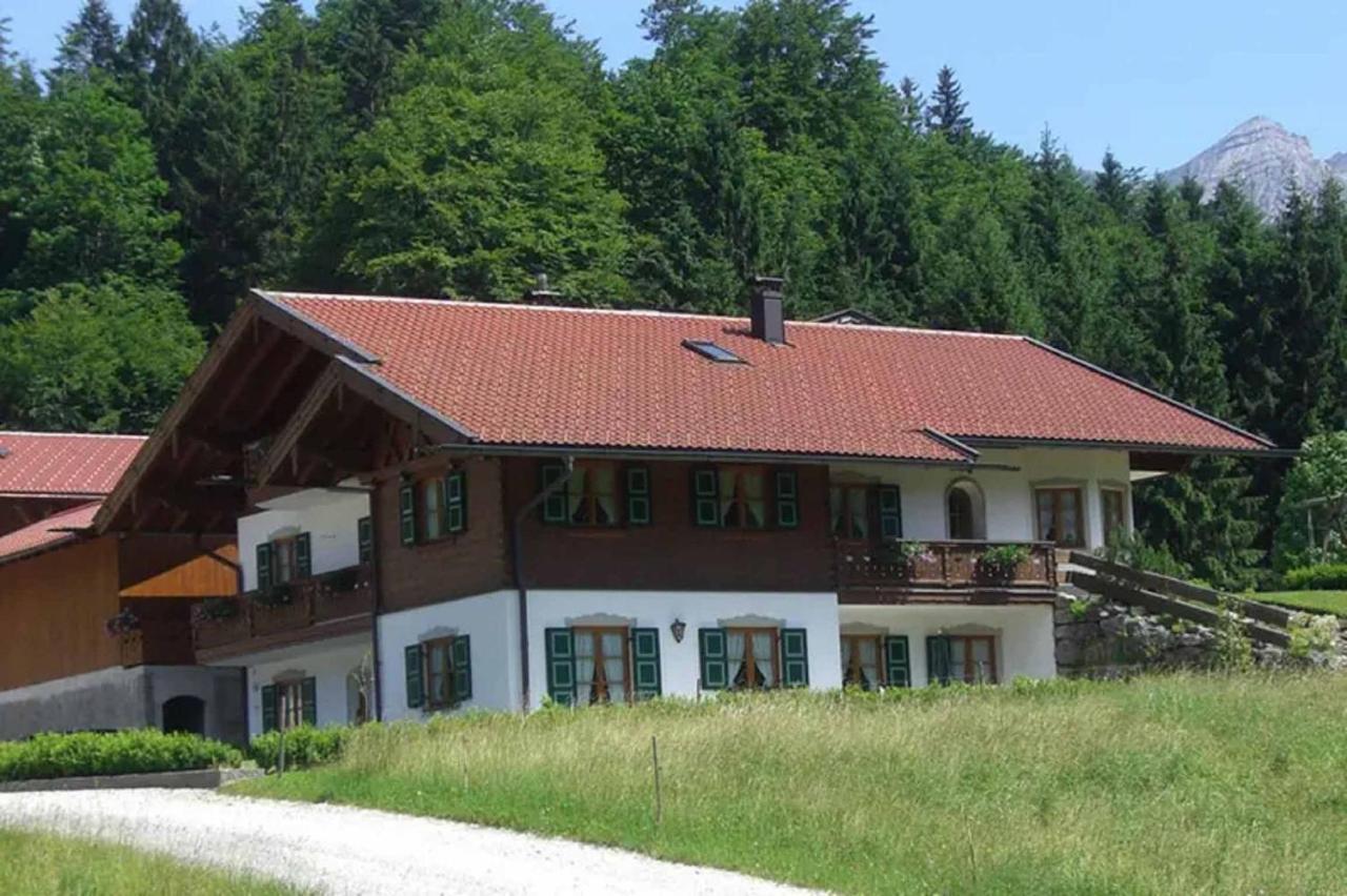 Ferienwohnung Berghof Wallgau Buitenkant foto